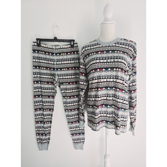 Hanna Andersson Other - Hanna Andersson Organic Cotton Storyteller Fair Isle Long John Pajama Set L
